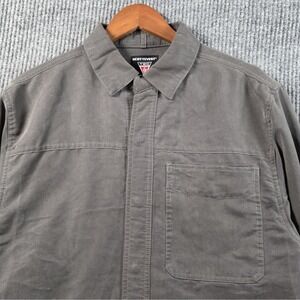 SCOTTEVEST Shirt Men S Gray‎ Tech Enabled Multi-Pocket Button Up Travel Utility